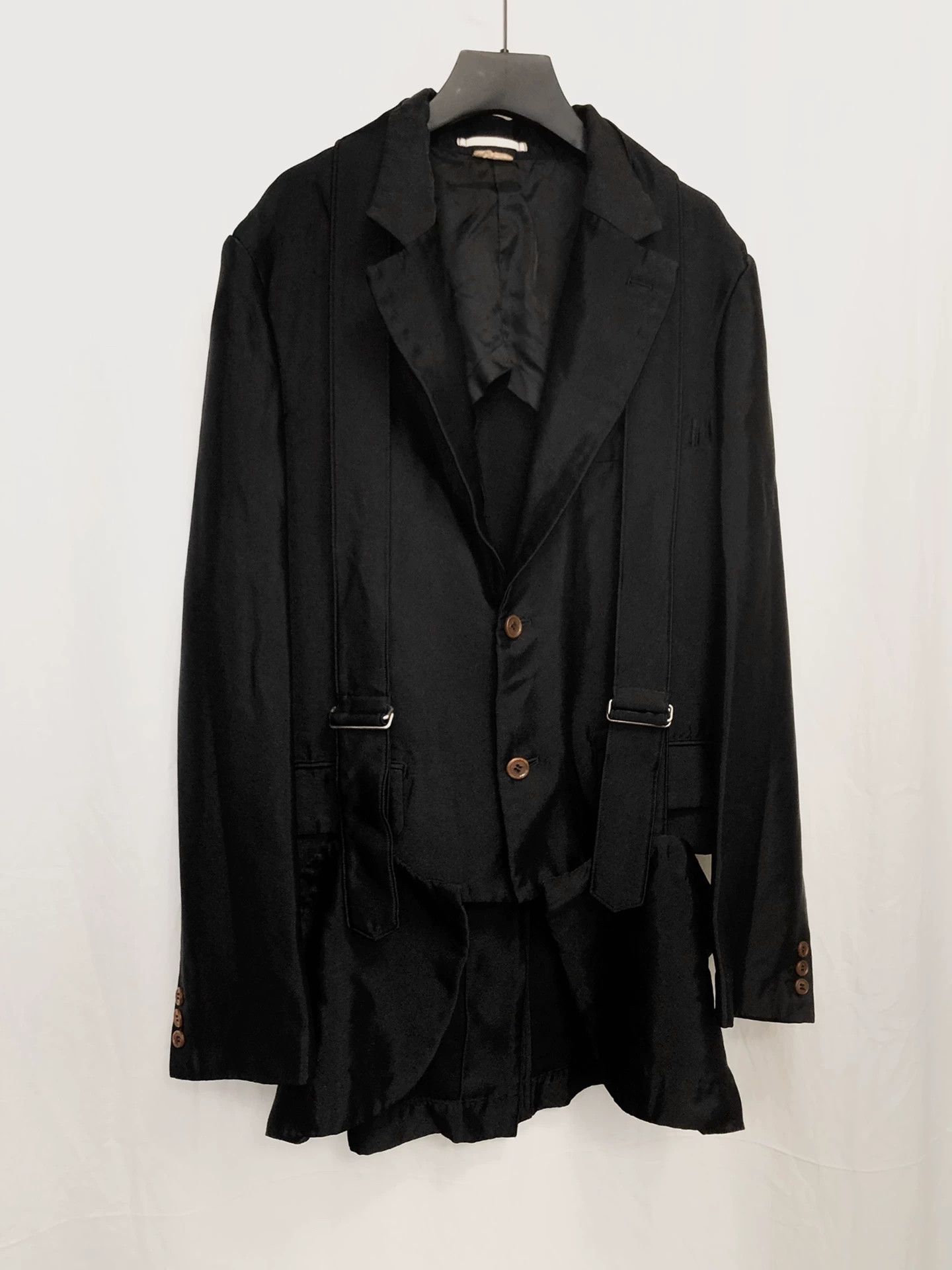 Comme des Garcons CDG 20ss Deformed Strap Blazer Men's Black L Size US L / EU 52-54 / 3 - 2 Thumbnail