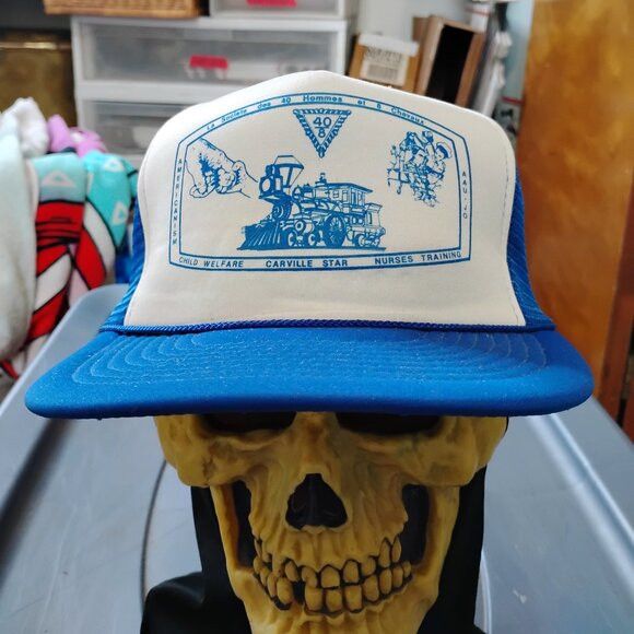 Other Deadstock Vintage Society Of 40 And 8 Snap Trucker Hat Size ONE SIZE - 1 Thumbnail
