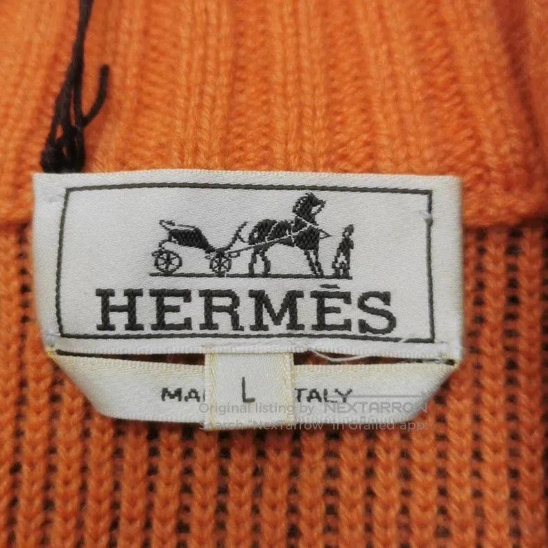 Hermes Hermes Wool Cashmere Blend Zip Sweater L. Size US L / EU 52-54 / 3 - 2 Thumbnail
