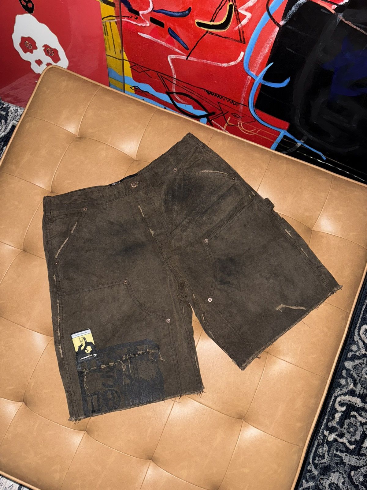 Paly Hollywood Sinned 4 nothing waxed canvas shorts Size US 34 / EU 50 - 1 Thumbnail