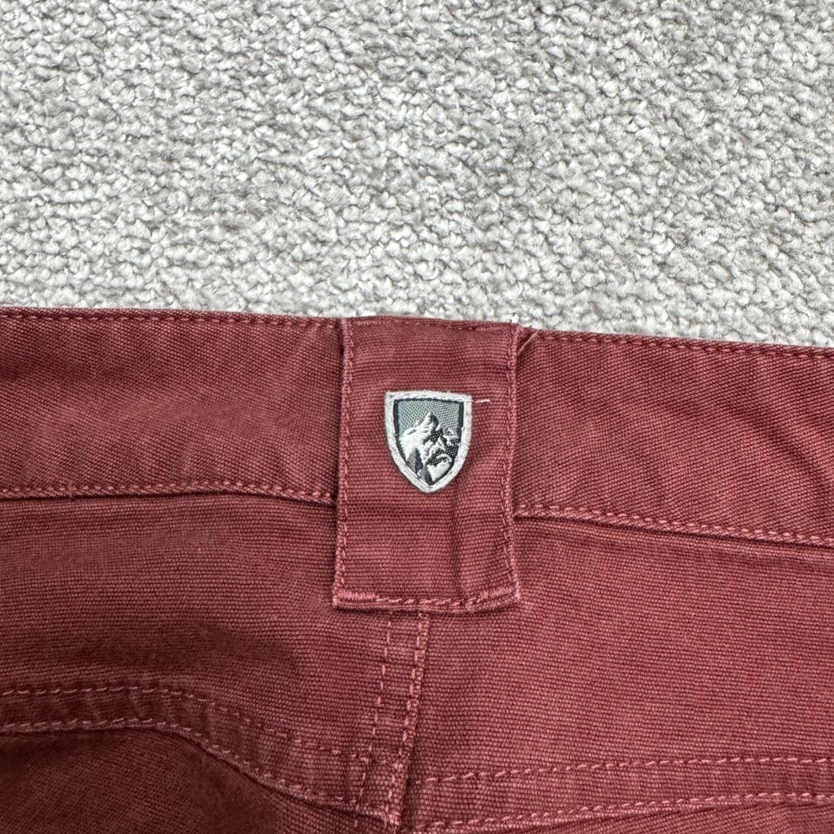 Vintage Kuhl Danzr Outdoor Jeans Women's 10 Burgundy Regular Red Mid Rise Stretch 32x29 Size 32" / US 10 / IT 46 - 5 Thumbnail