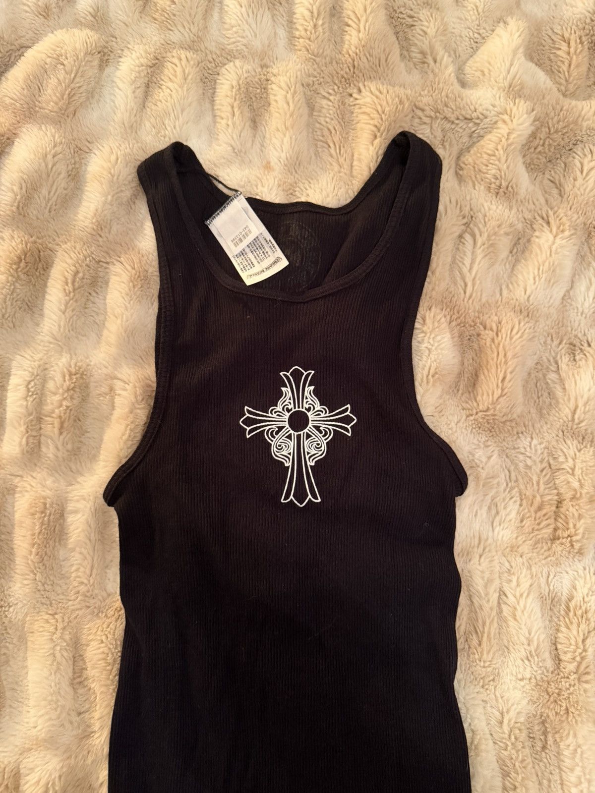 Chrome Hearts Hairy Cross Rib Tank Top