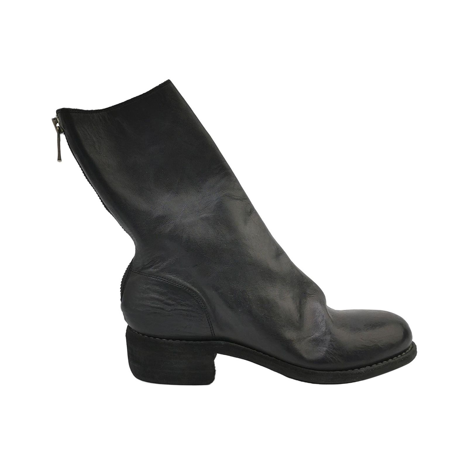 Guidi Guidi 796VX Black Baby Buffalo Reverse Back Zip Boots | Grailed
