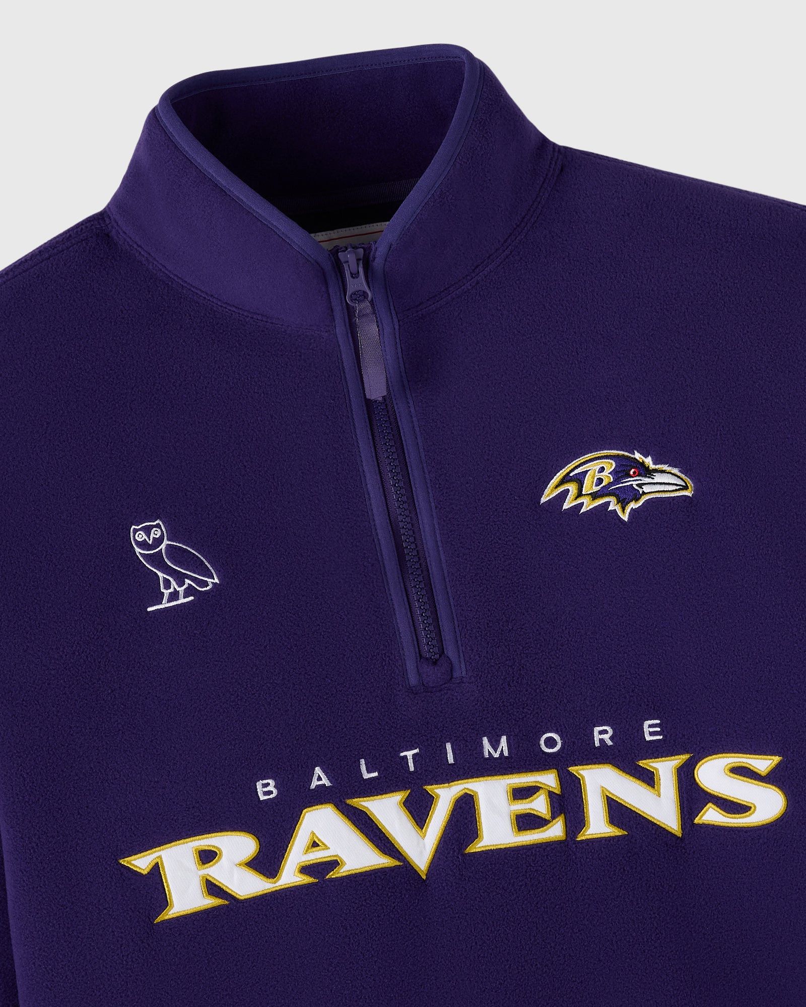 NFL OVO x NFL x Polartec RAVENS MOCK NECK QUARTER-ZIP FLEECE Size US L / EU 52-54 / 3 - 3 Thumbnail