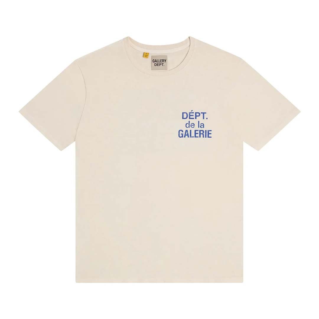 French Tee Cream Blue