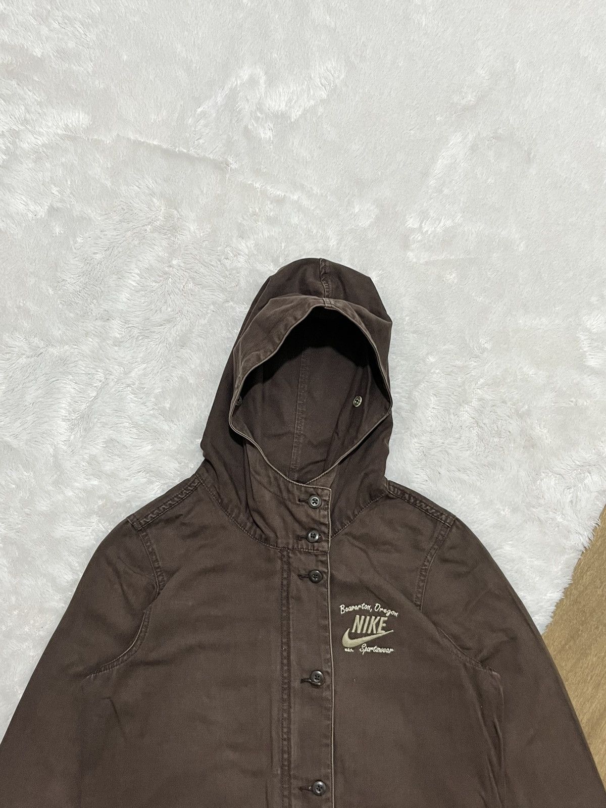 Nike Nike Sportswear Hooded Parka Brown Utility Jacket 2007 Size S / US 4 / IT 40 - 2 Thumbnail