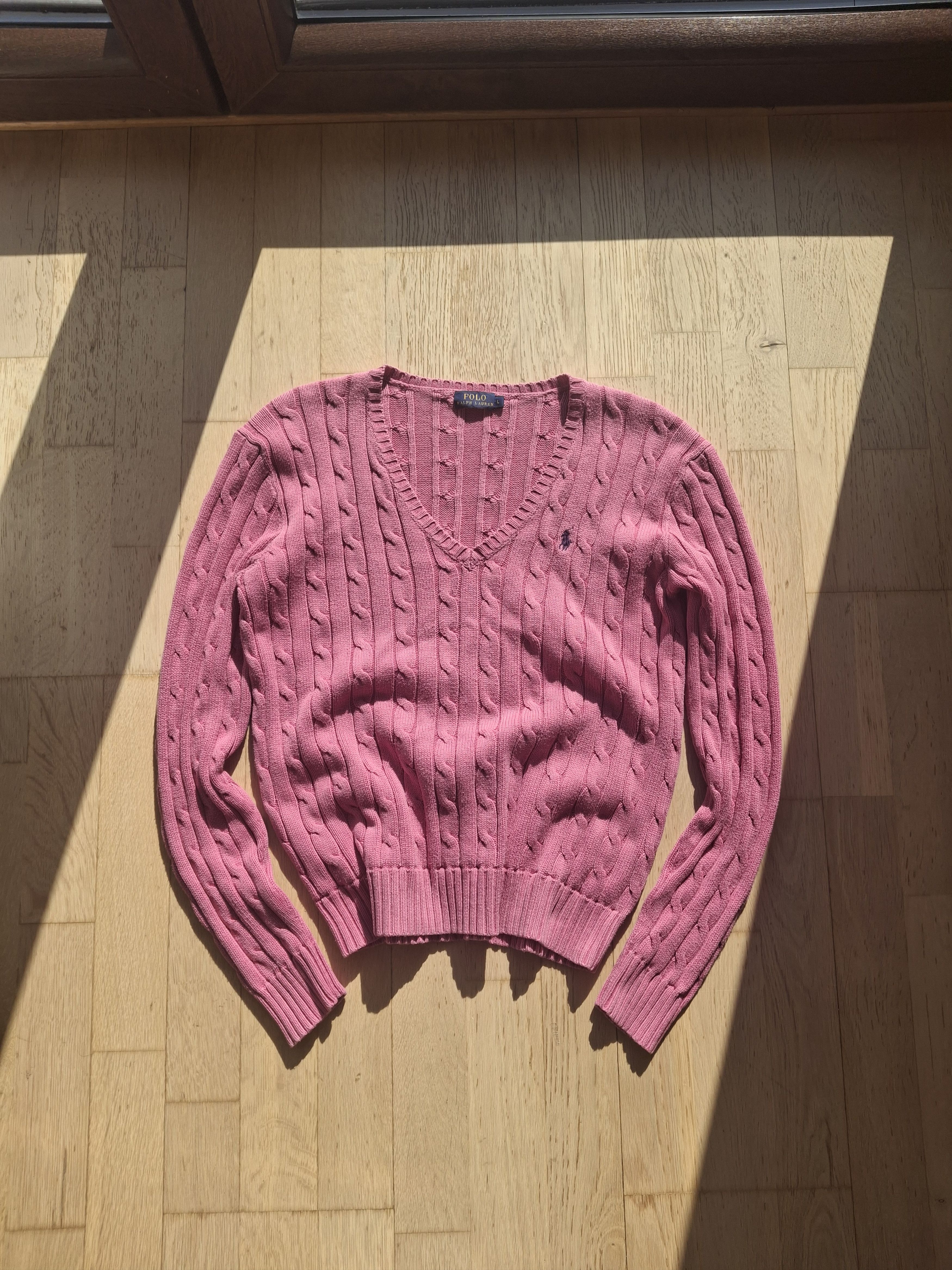 Polo Ralph Lauren × Ralph Lauren Sweater Polo ralph lauren cable knitwear pink Size L / US 10 / IT 46 - 1 Thumbnail