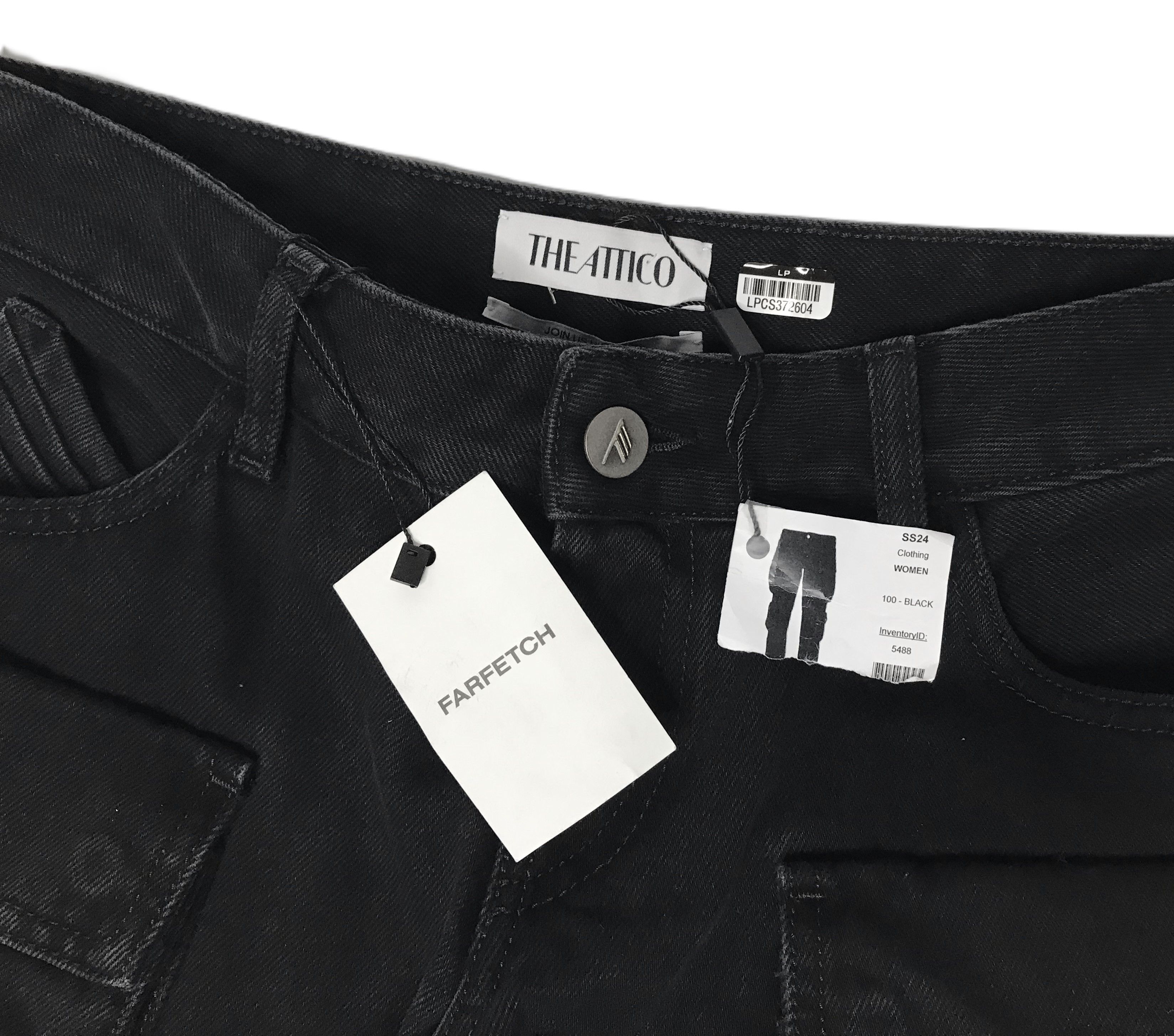 The Attico The Attico Womens Essie Jeans Cargo Black Size 25 Size 25" / US 0 / IT 36 - 5 Thumbnail