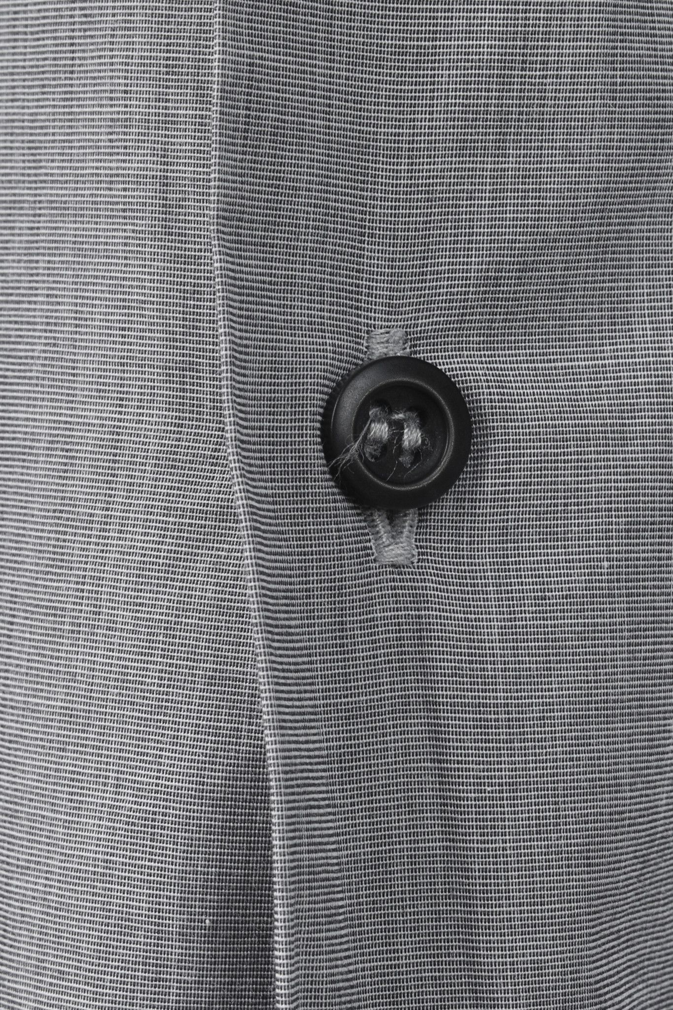 Prada Prada Grey Crosshatched Cotton Button-Up Shirt Size US L / EU 52-54 / 3 - 8 Thumbnail
