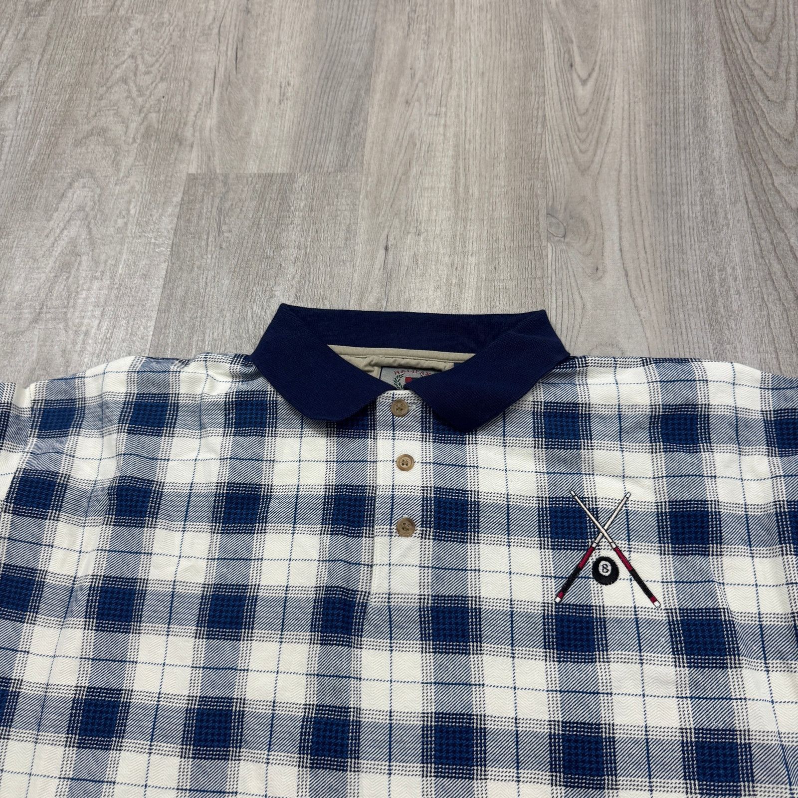 Vintage Vintage Halifax Outfitters Pool Billiards Polo Shirt XL Size US XL / EU 56 / 4 - 1 Thumbnail