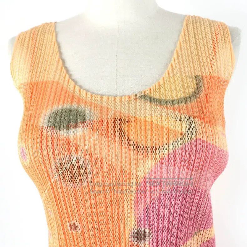 Issey Miyake Issey Miyake Orange Dress Size M / US 6-8 / IT 42-44 - 4 Thumbnail