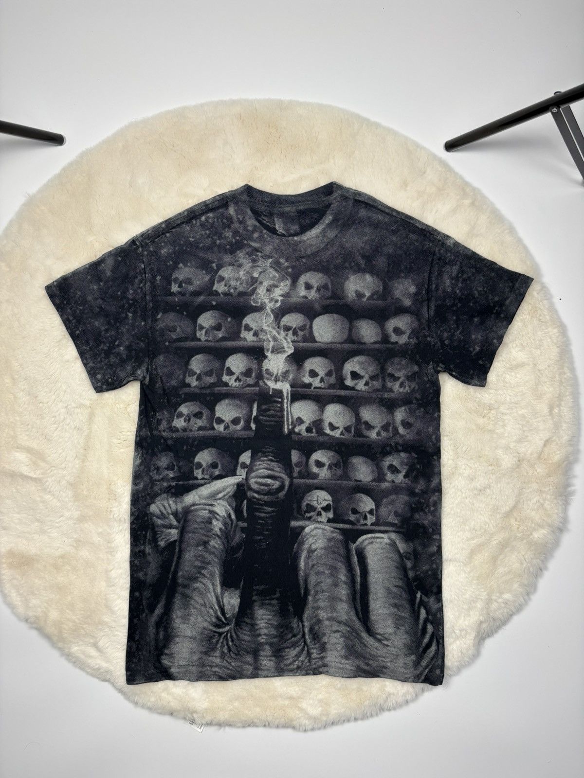 Iron Maiden × Vintage Iron Maiden Vintage 2012 Candle Finger All Over Print Tshirt Size US S / EU 44-46 / 1 - 11 Thumbnail