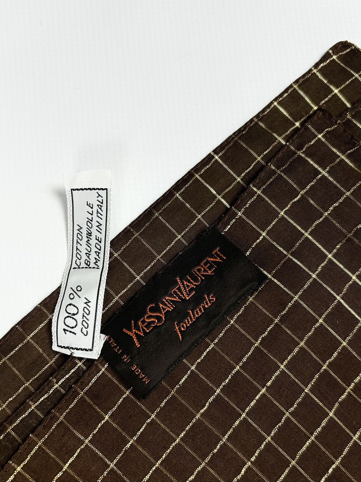 Christian Dior Monsieur × Hermes × Yves Saint Laurent Vintage Yves Saint Laurent handkerchief neckerchief Size ONE SIZE - 8 Thumbnail