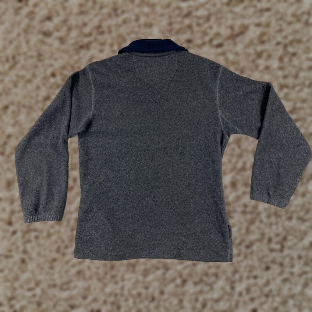 Guess VINTAGE GUESS Sweater Mens M Long Sleeve 1/4 Zip Gray Polyester Fleece Embroidered Logo 90s American Designer Mens Size US M / EU 48-50 / 2 - 1 Thumbnail