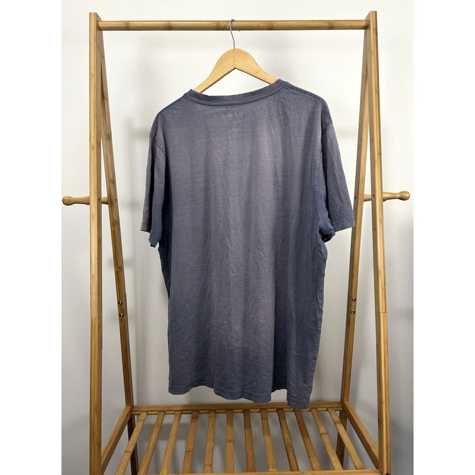 Wrangler VINTAGE Wrangler T-Shirt 2XT Blue Gradient Sun Faded Pocket Front Work WIP Mens Shirt Size US XXL / EU 58 / 5 - 2 Thumbnail
