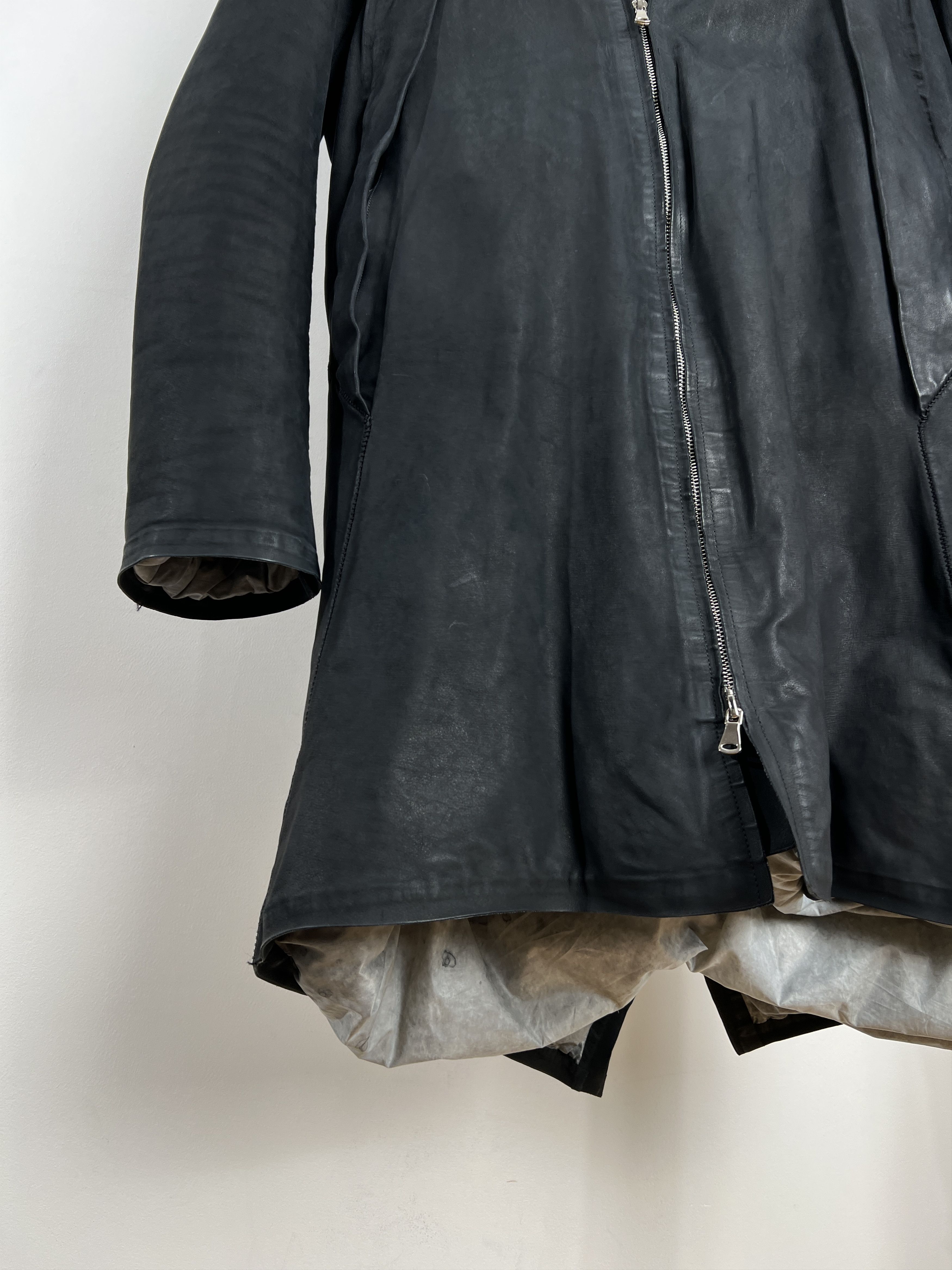 Isaac Sellam Experience ISAAC SELLAM EXPERIENCE LEATHER LONG JACKET Size XXL / US 16-18 / IT 52-54 - 10 Thumbnail