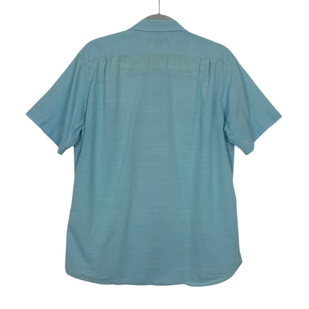Cremieux Cremieux Classics Mens Blue Short Sleeve Button Down Shirt Size US M / EU 48-50 / 2 - 5 Thumbnail