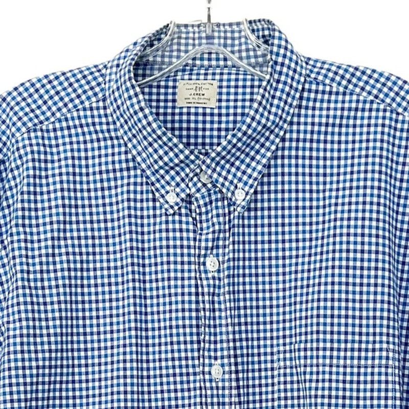 J.Crew J. Crew Blue White Plaid Long Sleeve Button Down Sz XL Size US XL / EU 56 / 4 - 1 Thumbnail