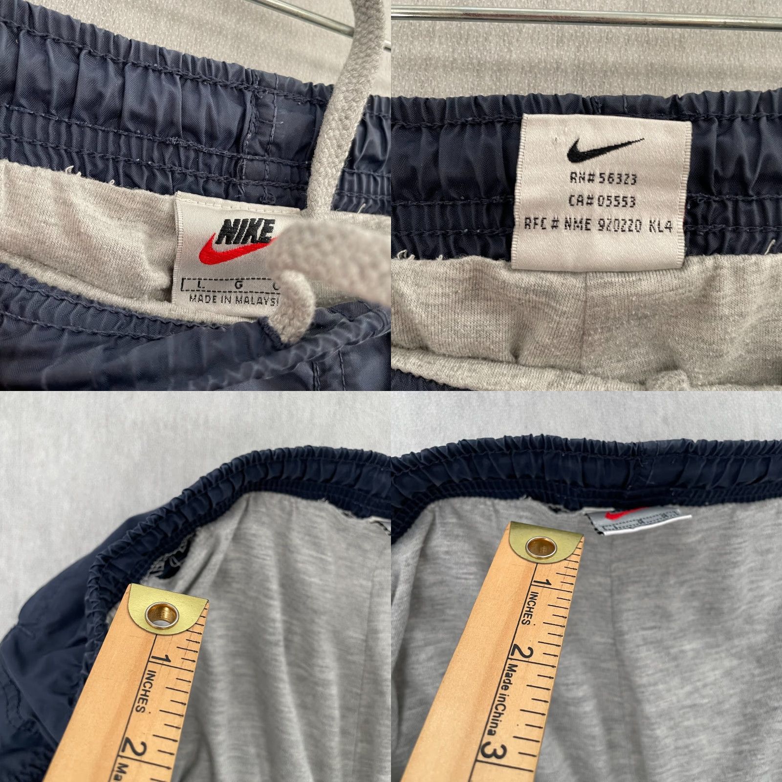 Nike VINTAGE Nike Jogger Pants Adult Large Blue Swoosh Athletic Mens L Size US 36 / EU 52 - 8 Thumbnail