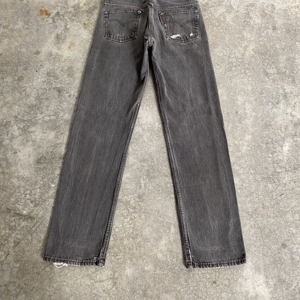 Levi's Size 29x31 Vintage 1990 Levis 501 Faded Black Denim Jeans Size US 29 - 12 Thumbnail