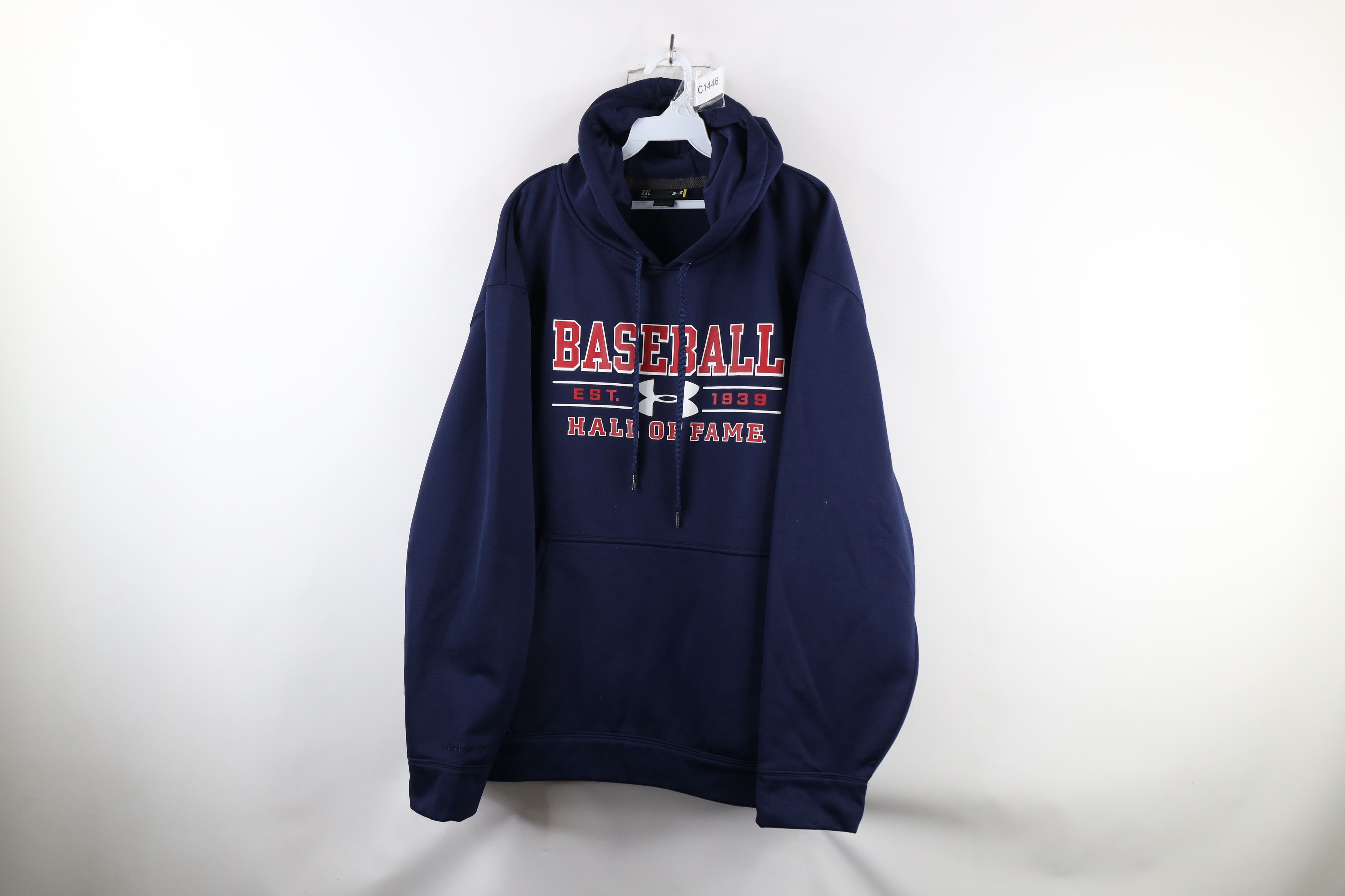 Under Armour × Vintage Under Armour Storm Baseball Hall of Fame Hoodie Sweatshirt Size US XXL / EU 58 / 5 - 1 Thumbnail