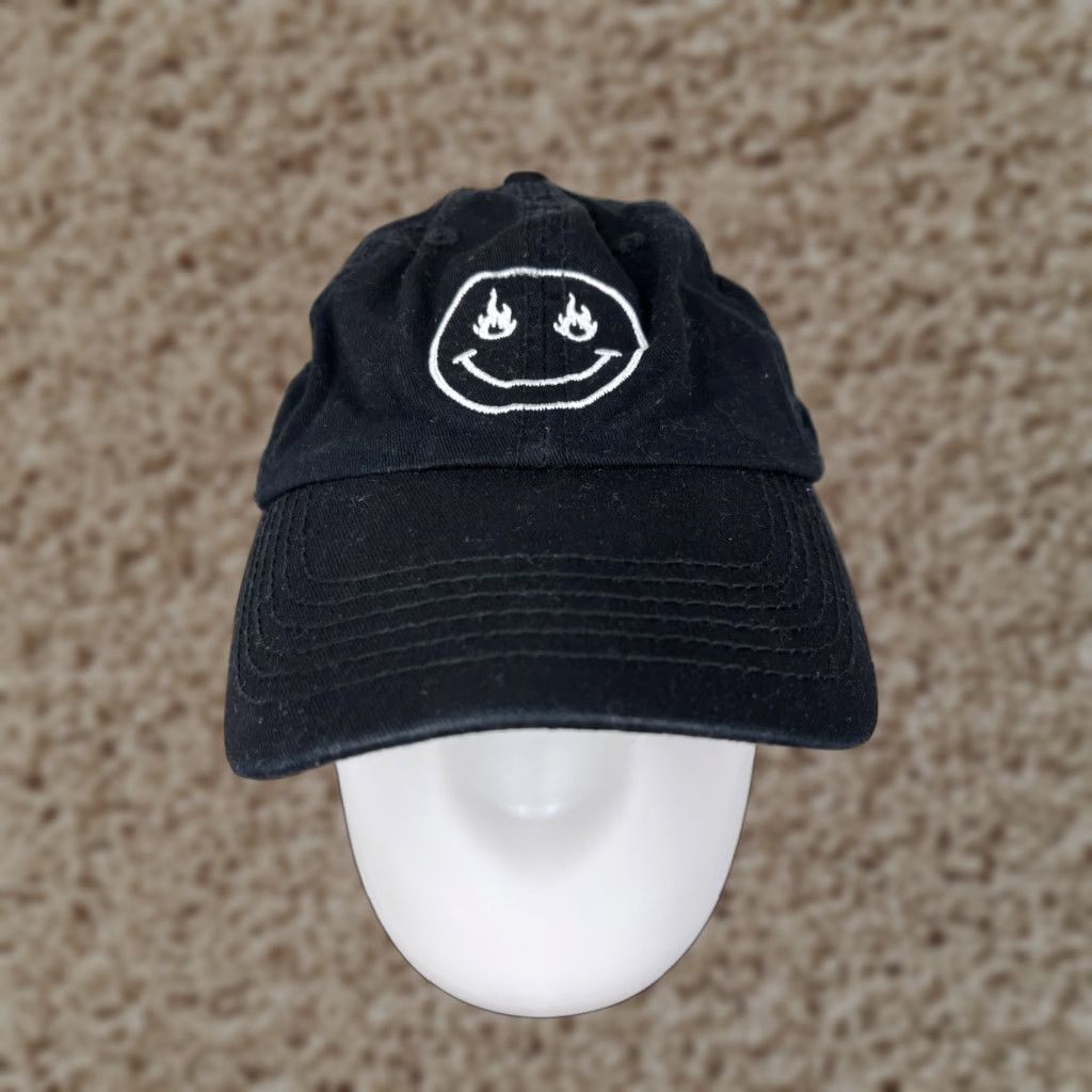 Vintage J. America Baseball Cap Hat Strap Back One Size Black Cotton Twill Adjustable Men Adult Cap Hat Mens Accessories 90s? Size ONE SIZE - 1 Thumbnail
