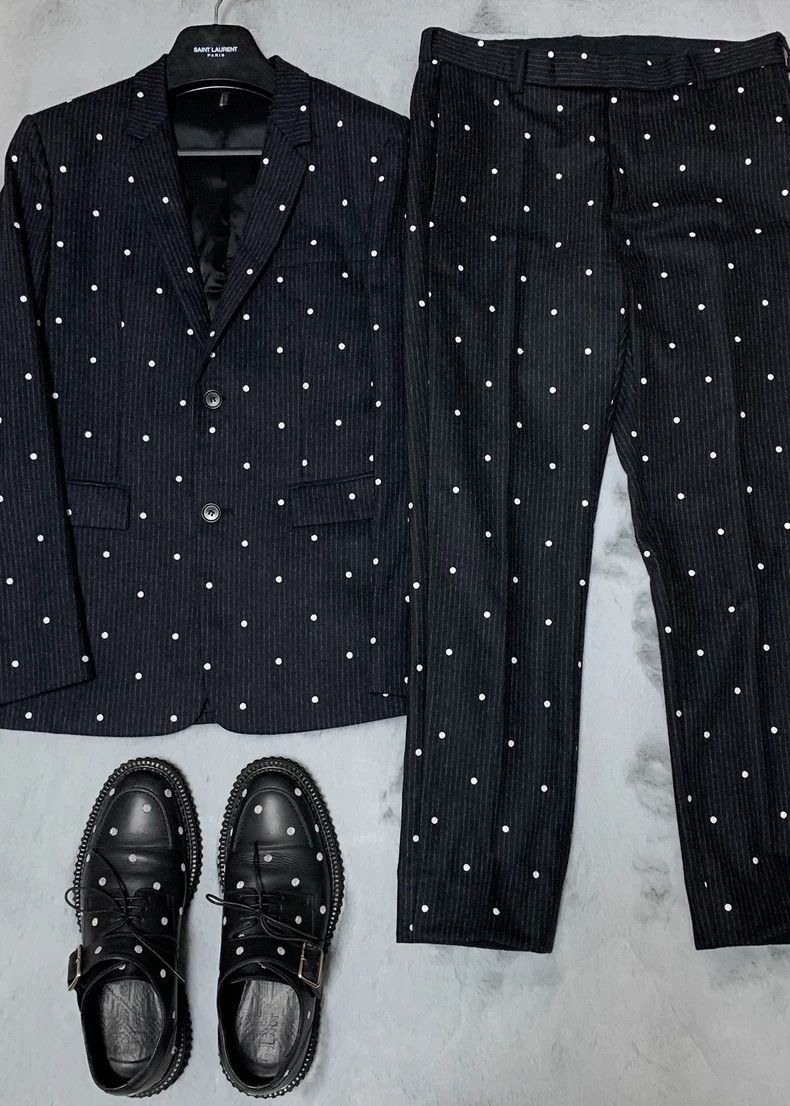 Dior Dior 14fw runway polka-dot suit 2501-Nextarrow Size 44R - 7 Thumbnail