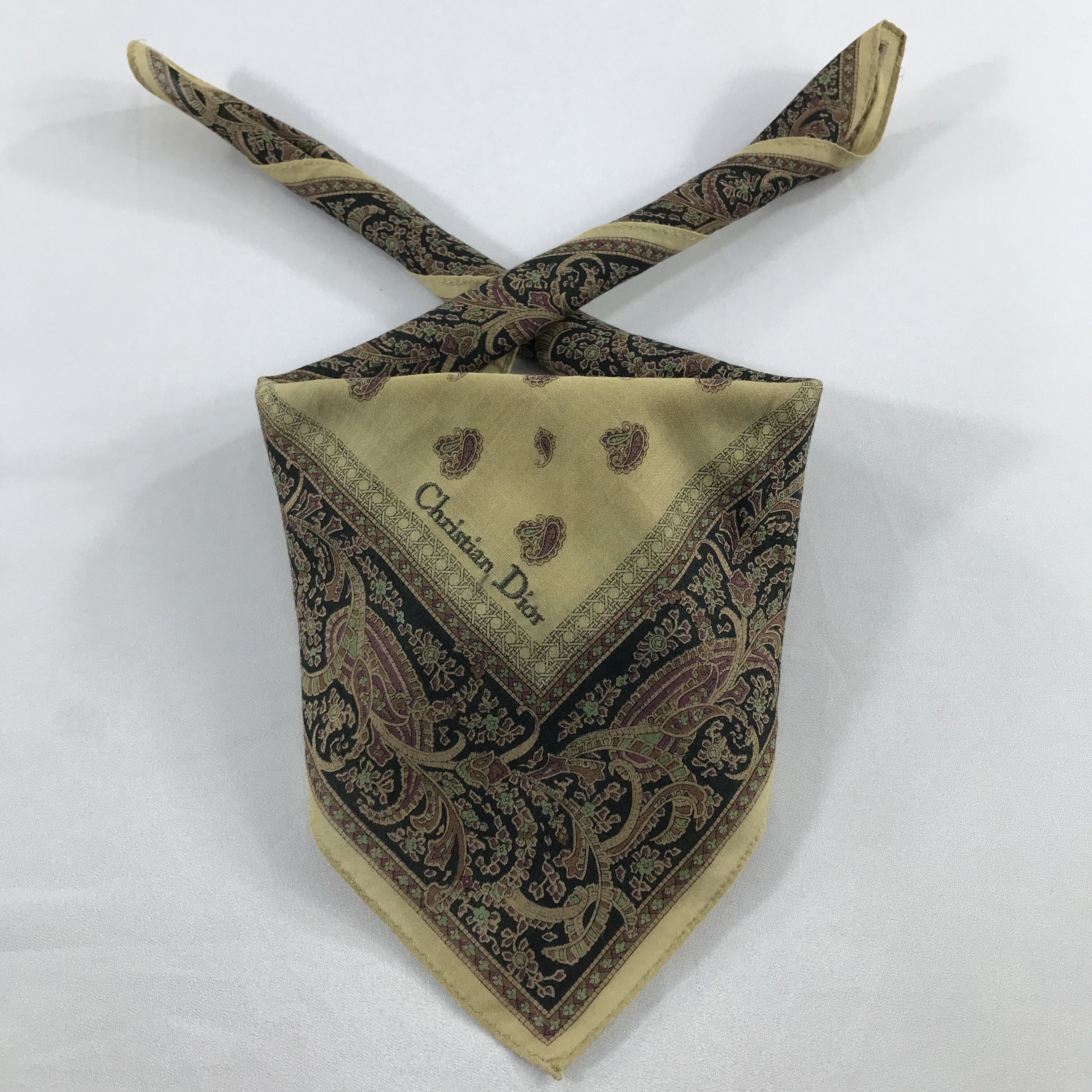 Vintage Christian Dior Bandana / Handkerchief / Neckerchief - S1968 Size ONE SIZE - 3 Thumbnail