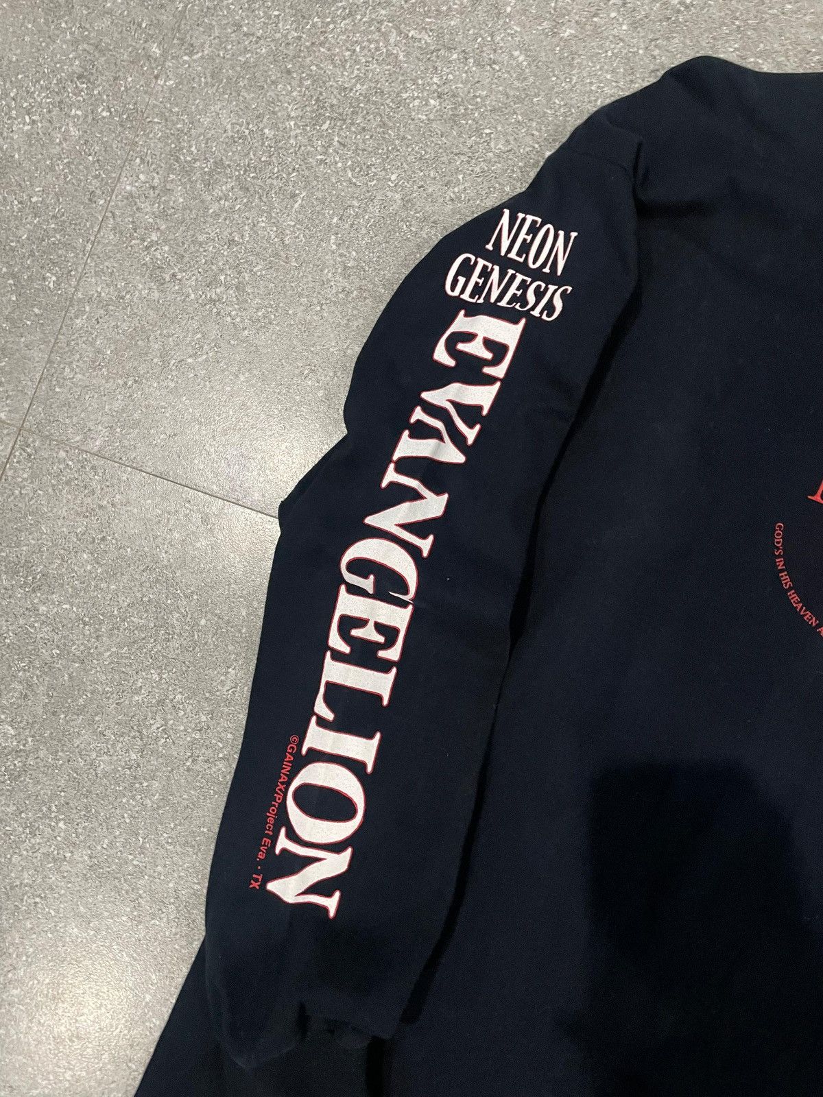 Anime Vintage Longsleeve Tee Anime - Neon Genesis Evangelion 1998 Size US L / EU 52-54 / 3 - 5 Thumbnail