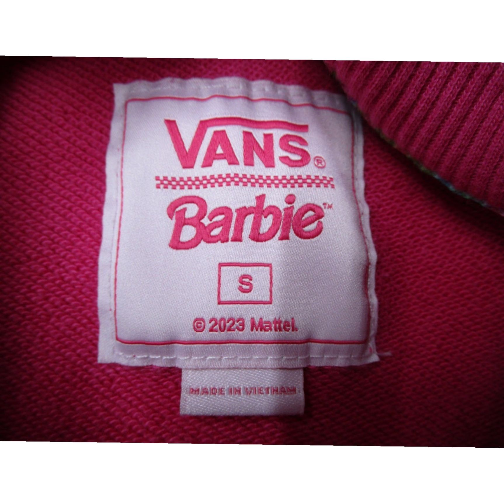 Vans Vans x Barbie Pink Crewneck Sweatshirt Womens Small Embroidered Logo 2023 Mattel Size S / US 4 / IT 40 - 3 Thumbnail