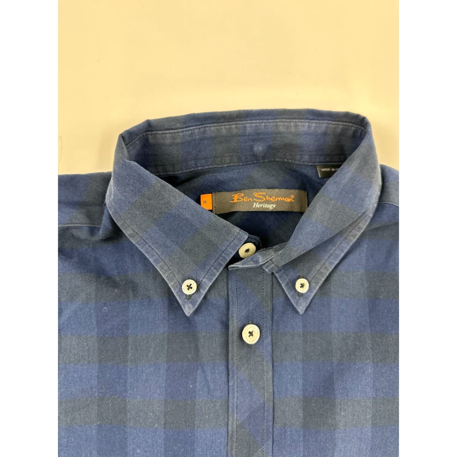 Ben Sherman Ben Sherman Shirt Men Medium Blue Plaid Button-Down Chest Pocket Casual Vintage? No — (no vintage) Regular Fit Size US M / EU 48-50 / 2 - 4 Thumbnail
