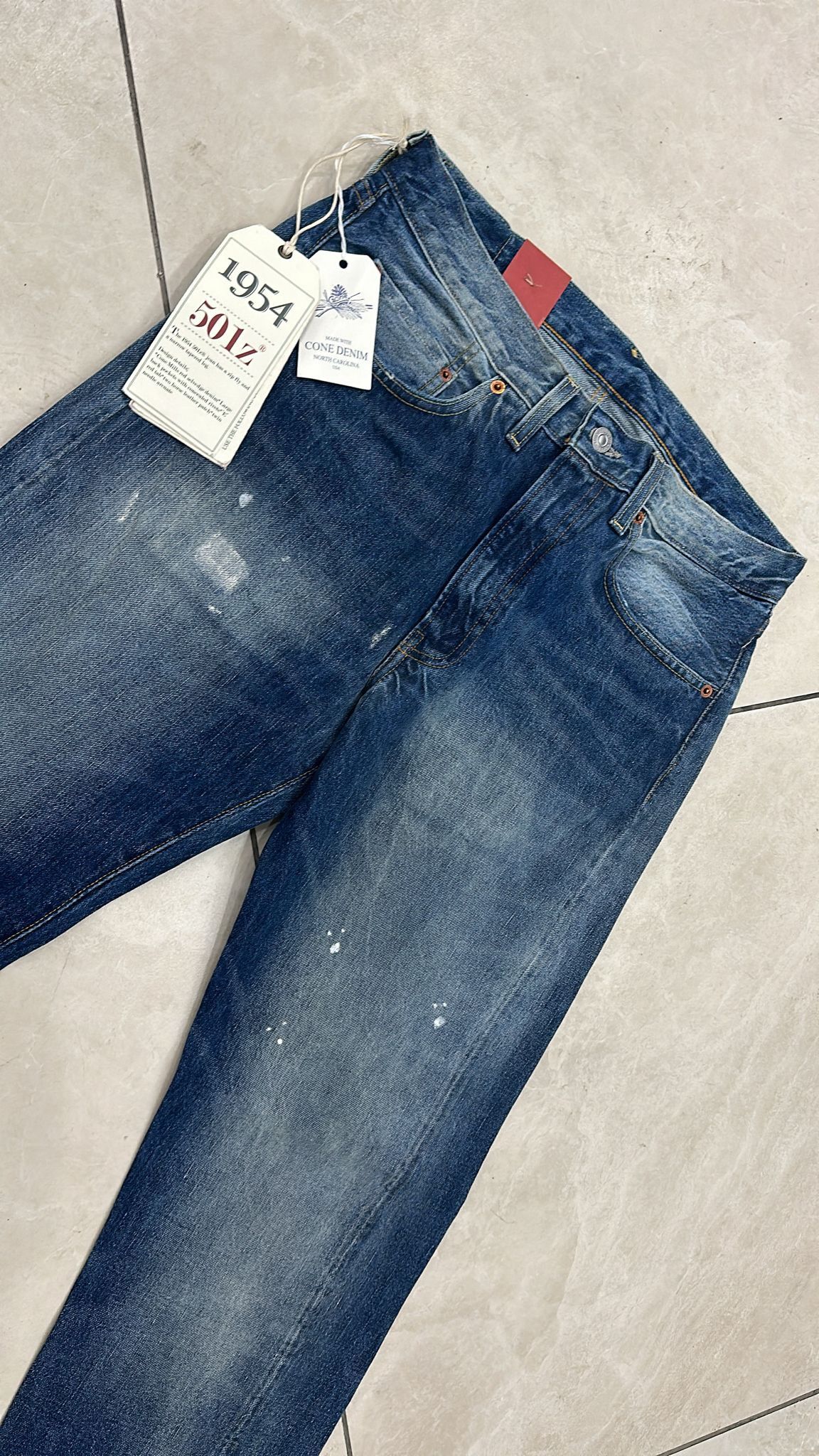 Levi's Vintage Clothing LVC Levi's Vintage Clothing 1954 501Z XX BigE Selvedge Jeans Size US 32 / EU 48 - 3 Thumbnail