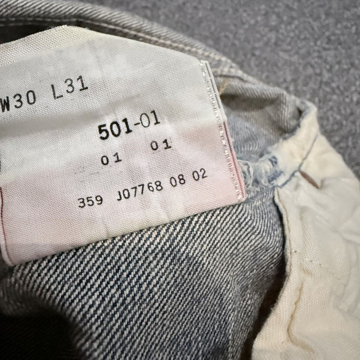 Engineered Garments × Levi's 🇯🇵 Vintage Y2K Levis 501 Stone Wash Blue Distressed Denim W30 Size US 30 / EU 46 - 16 Thumbnail