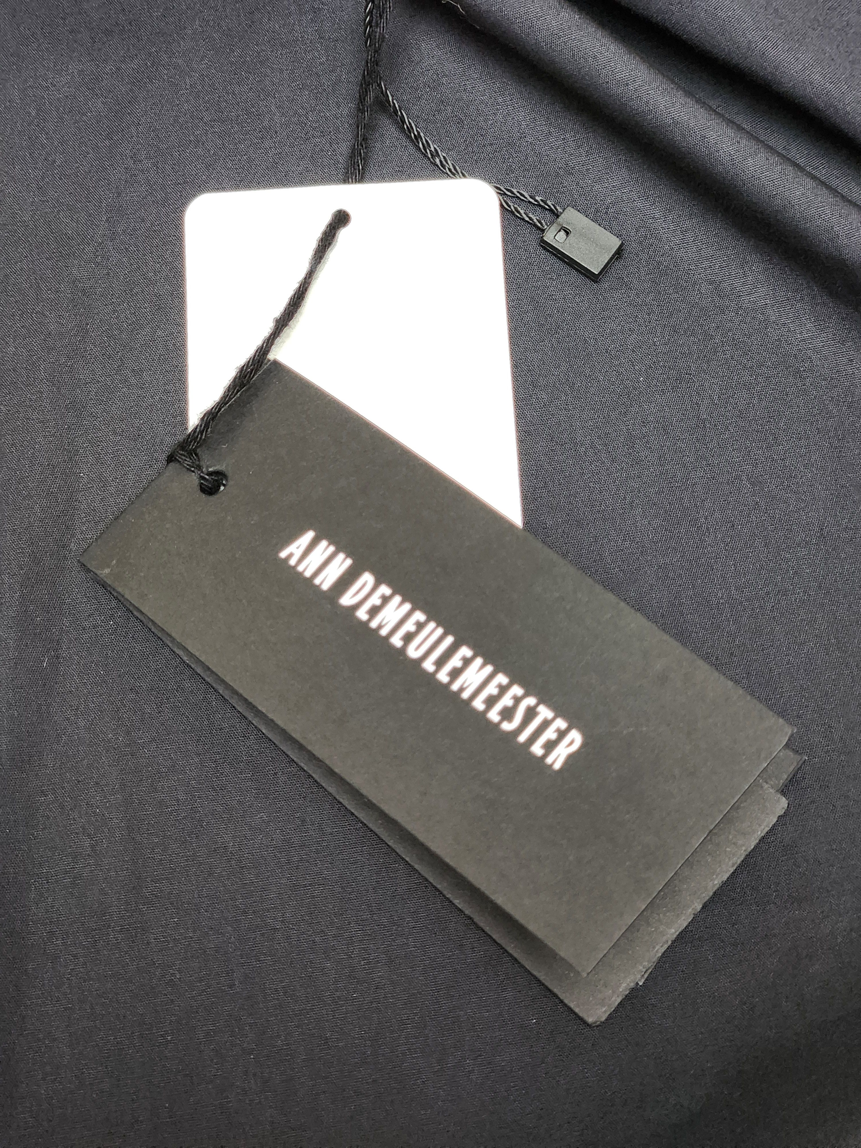 Ann Demeulemeester Ann Demeulemeester Black "Reynard" Reverse Collar Shirt Size US S / EU 44-46 / 1 - 6 Thumbnail