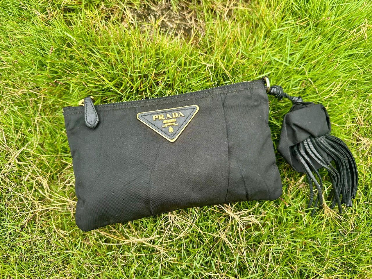 Prada Authentic Prada Tessuto Nylon Small Pouch Size ONE SIZE - 1 Thumbnail