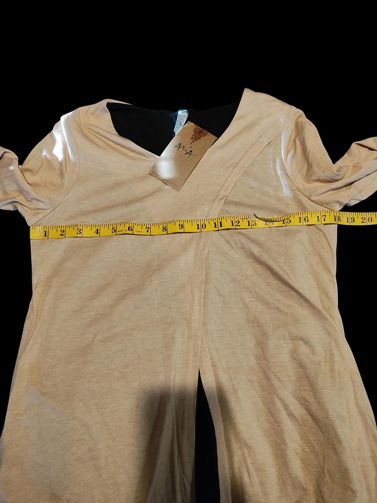 Aria Aria Handmade Norma Tunic With V-Neck 3/4 Sleeve Top Size M / US 6-8 / IT 42-44 - 7 Thumbnail