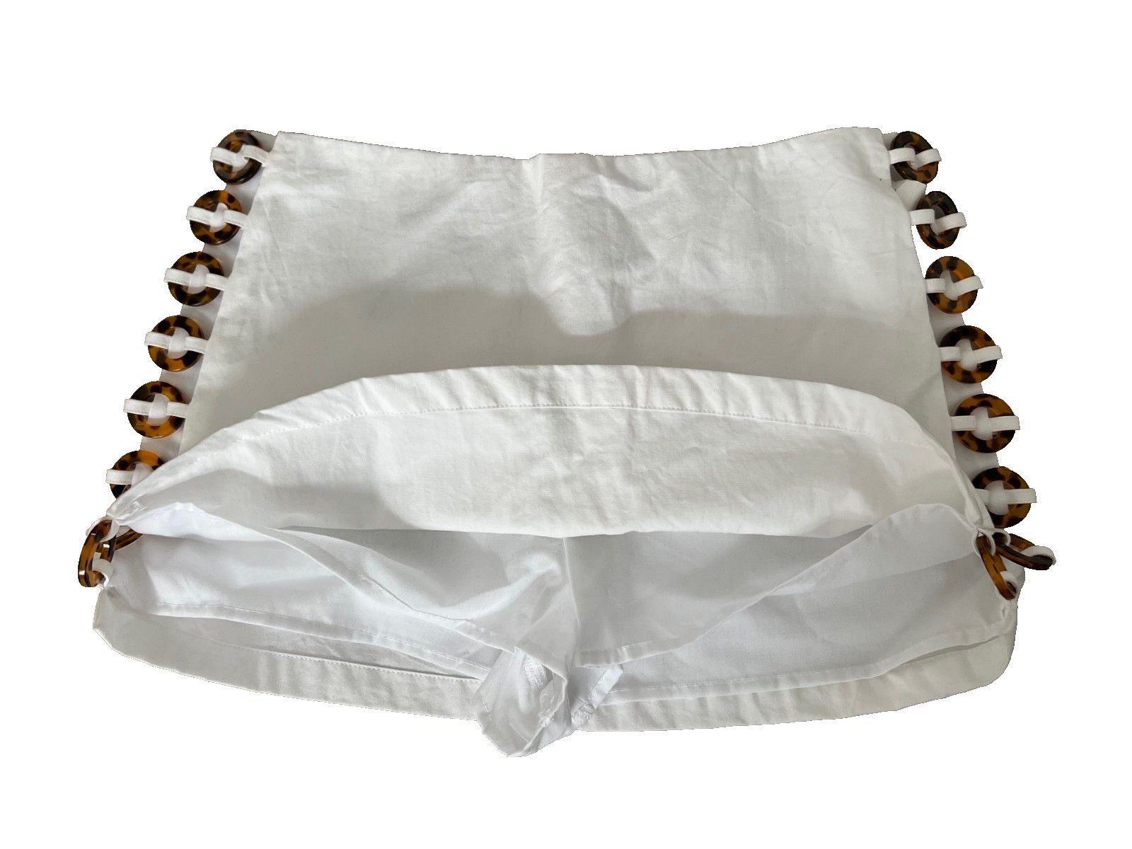 Zara Zara Tortoiseshell Zip Skort White ( XS ) Size 22" - 4 Thumbnail