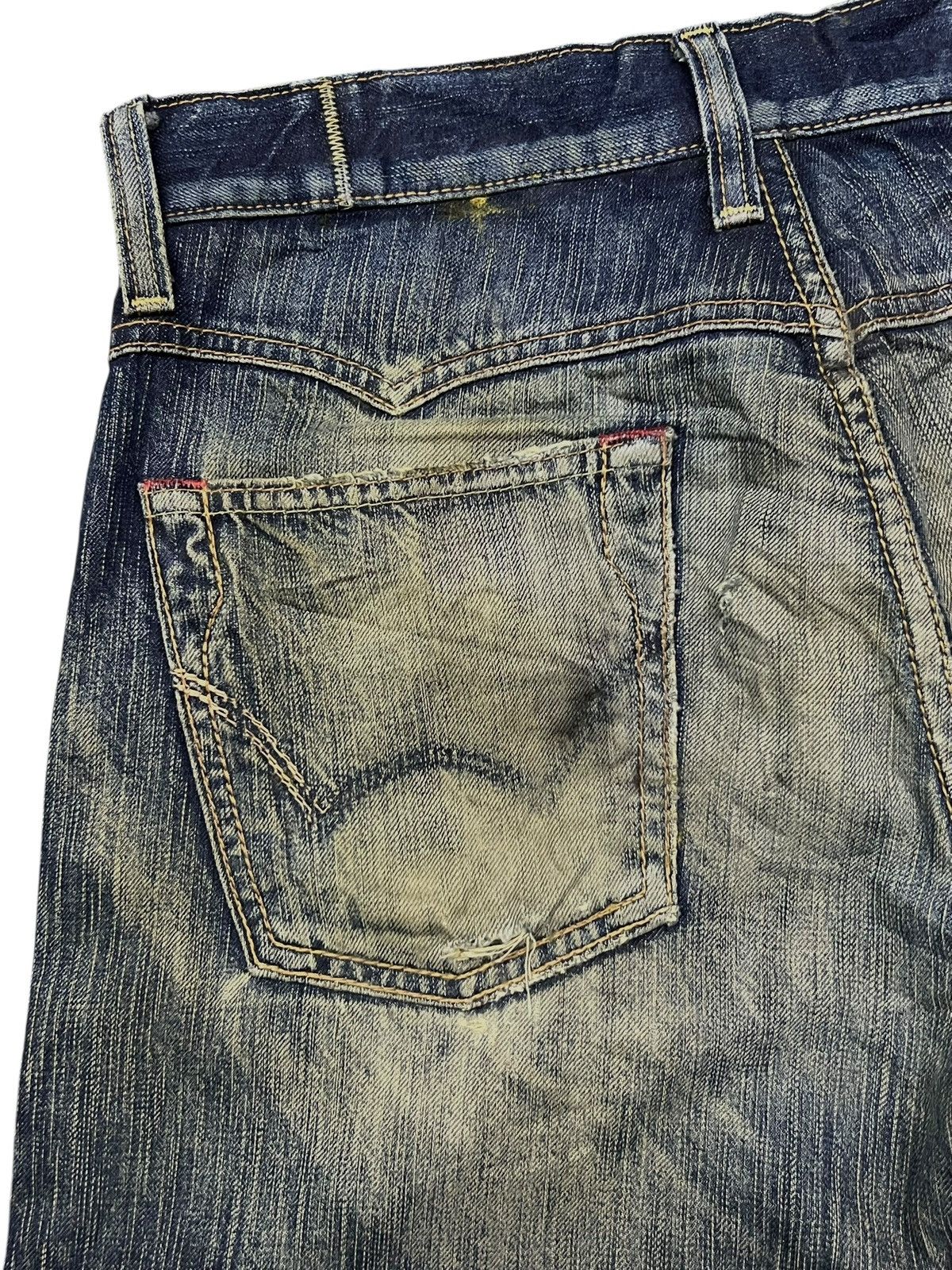 Edwin Vintage Edwin 503 Blue Trip Japan - 💥Rare💥 Crazy Mud Wash Size US 32 / EU 48 - 9 Thumbnail