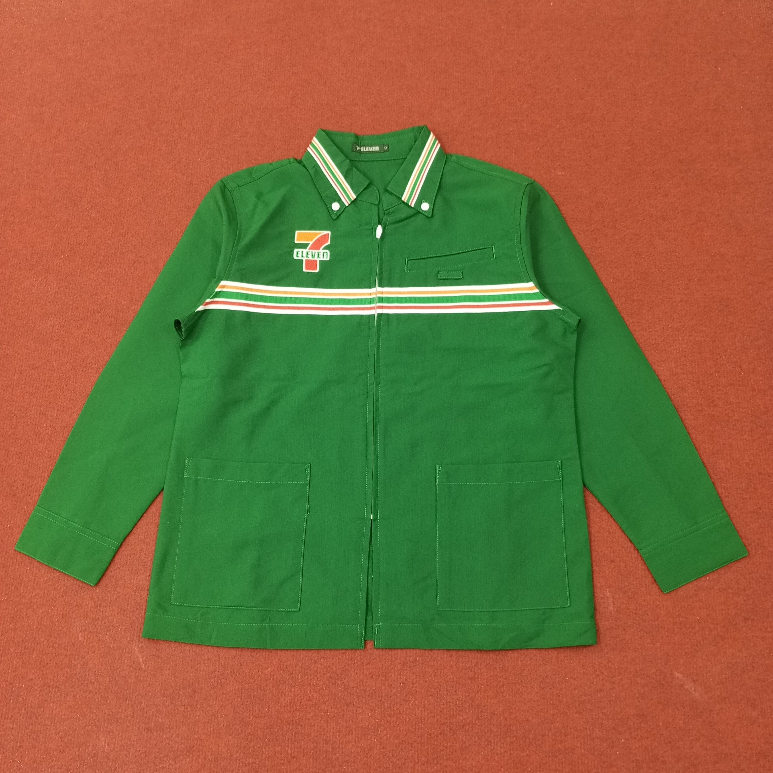 Vintage 7 Eleven Japanese Workwear Uniform Jacket c223n39 Size US S / EU 44-46 / 1 - 1 Thumbnail