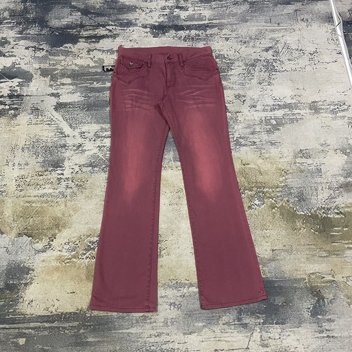 パンツ no E mosen Dirty Texture Flared pants 14th Addiction × KMRii × Yasuyuki Ishii Flared Bootcut