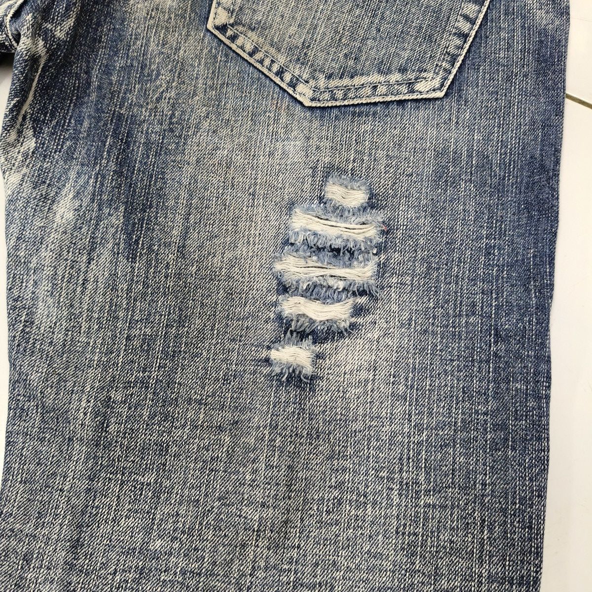 Japanese Brand Vintage Y2K Japanese Colza Paint Splatter Distressed Jeansp Size US 28 / EU 44 - 8 Thumbnail
