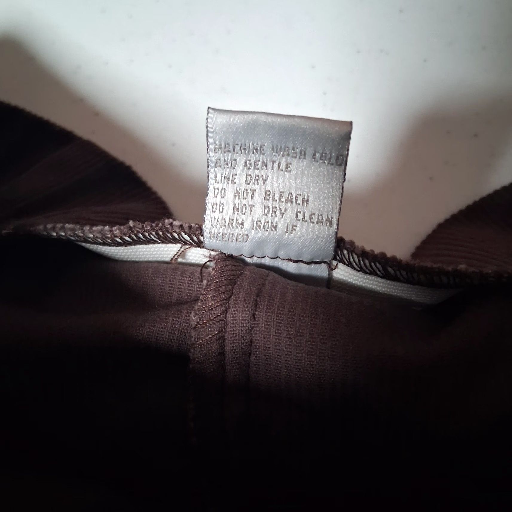 Vintage VINTAGE Dressbarn Pants Women 10 Brown Corduroy Elastic Waist High Rise 28" W/ Stretch Tapered NOS Size 32" / US 10 / IT 46 - 4 Thumbnail