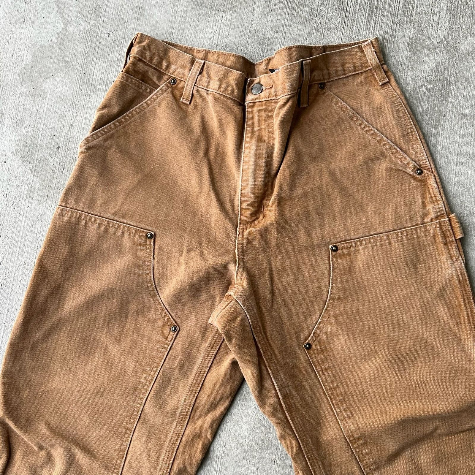 Carhartt × Vintage Carhartt brown double knee work wear carpenter pants Size US 32 / EU 48 - 2 Thumbnail