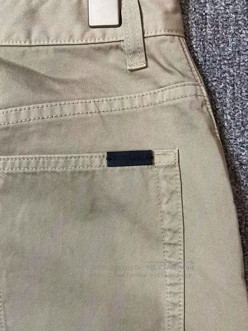 Saint Laurent Paris Saint Laurent Paris Khaki Denim Straight-Leg Pants Size 28" / US 6 / IT 42 - 4 Thumbnail