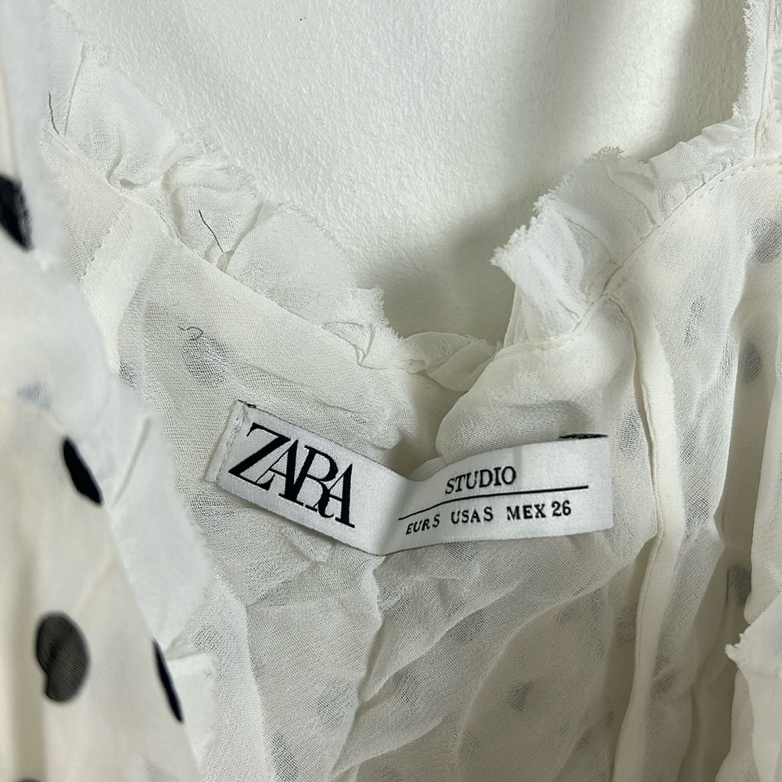 Zara Zara Studio Combination Dot Top Limited Edition Size S / US 4 / IT 40 - 4 Thumbnail