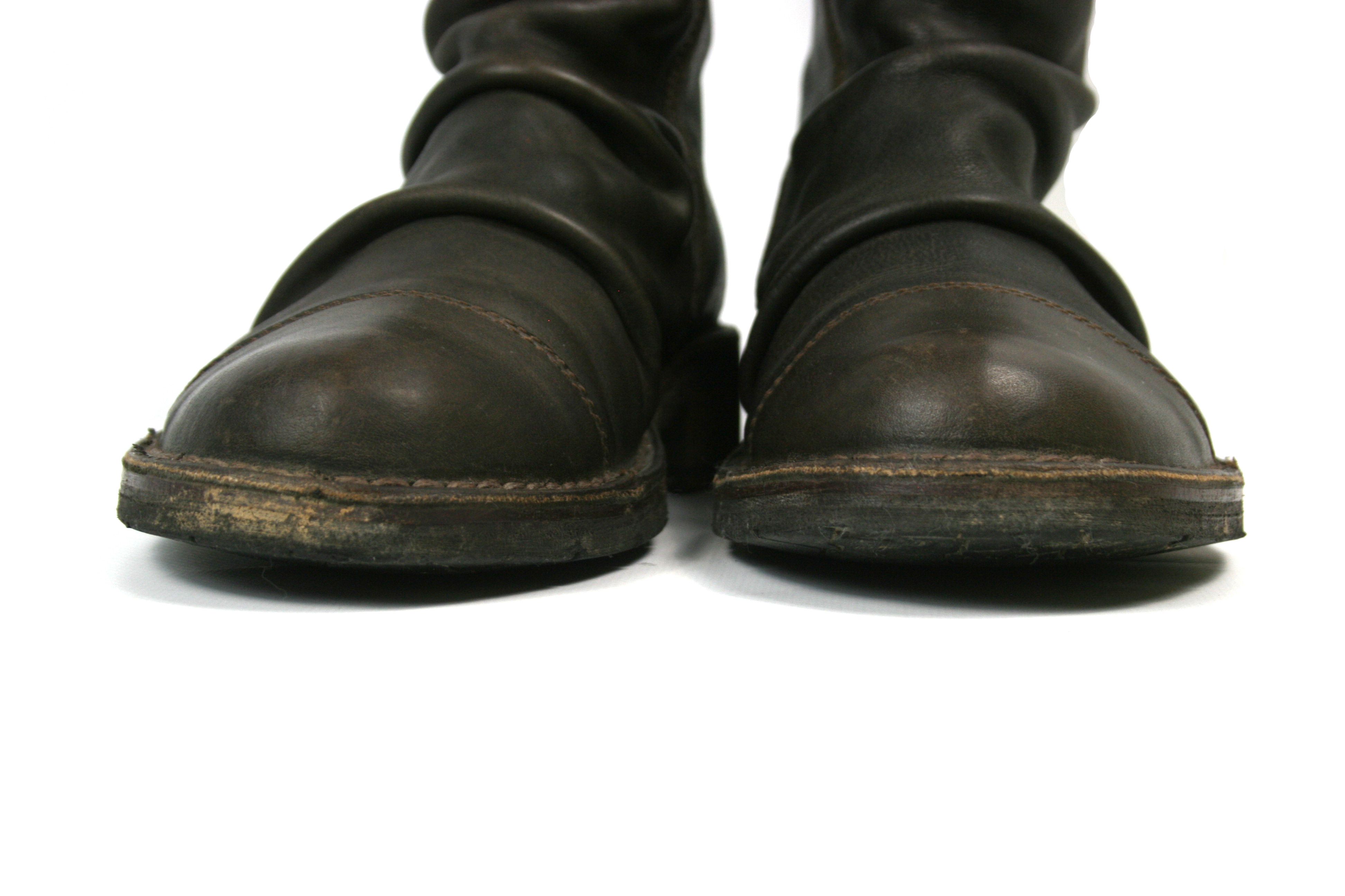 Other Bubetti Avant Garde Knee High Biker Boots Vintage Size US 8.5 / IT 38.5 - 4 Thumbnail