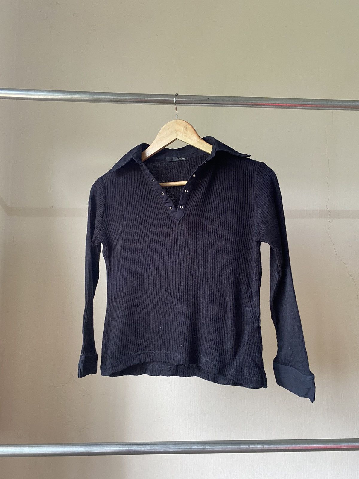 Hysteric Glamour × Japanese Brand × Le Grande Bleu (L.G.B.) Seflayer Knit Punk Grunge Shirt LS Size XS / US 0-2 / IT 36-38 - 3 Thumbnail