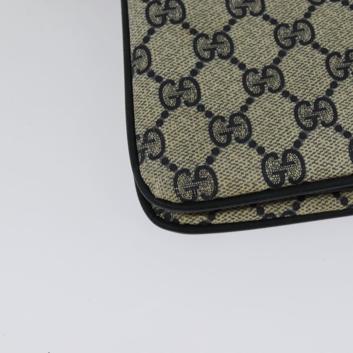Gucci GUCCI GG Supreme Sherry Line Shoulder Bag Pvc Navy Gold 41 Size ONE SIZE - 12 Thumbnail