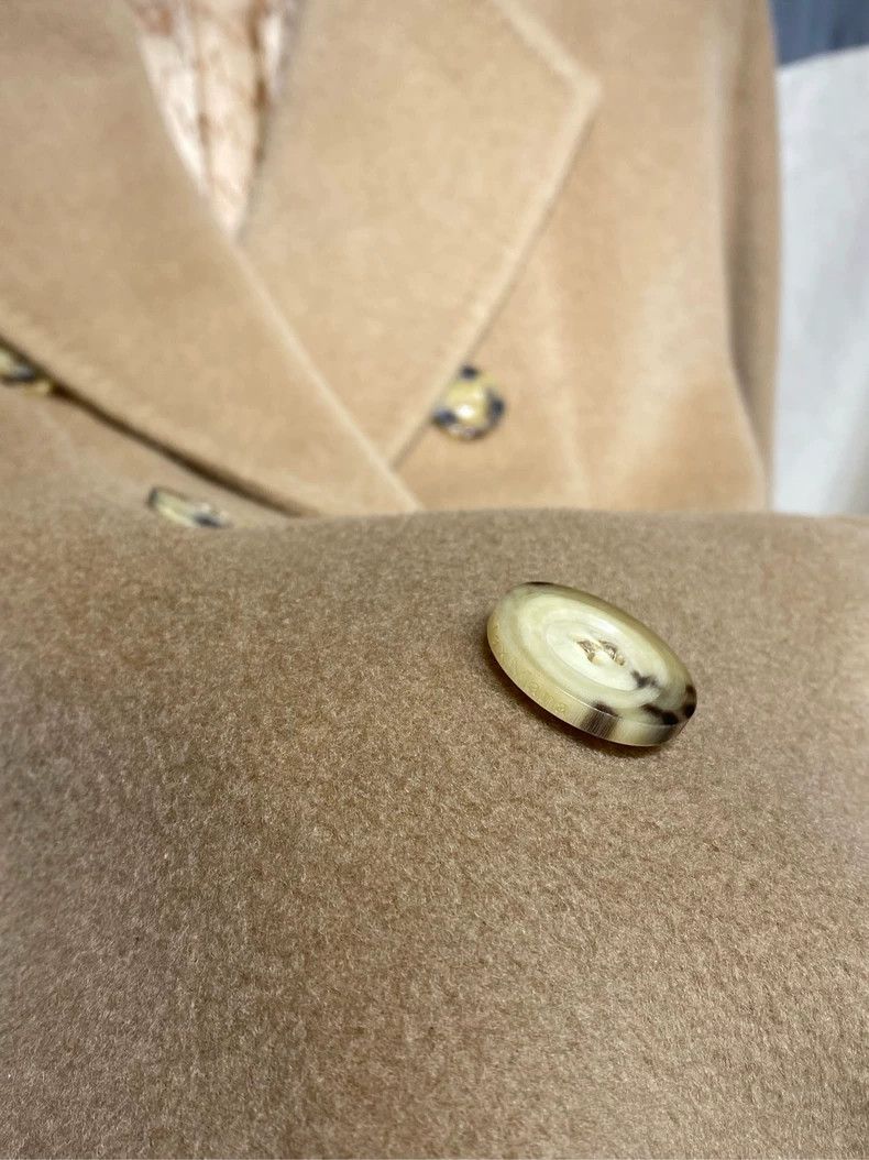 Max Mara Max Mara Classic Coat Camel Wool Size XXS / US 00 / IT 34 - 8 Thumbnail