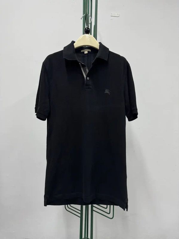 Burberry Burberry Black Embroidered Logo Polo Shirt Size US S / EU 44-46 / 1 - 1 Thumbnail